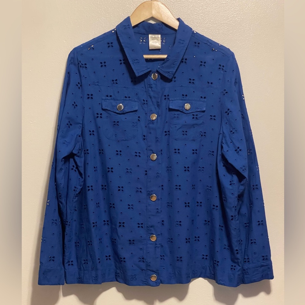 Blair vintage cobalt blue top. Excellent condition